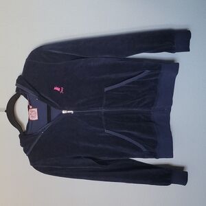 Juicy Couture Y2K 00's blue velour jacket girls size 14